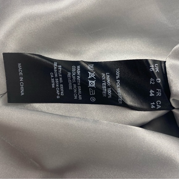 Planet Sleeveless Ikat Fully Lined Dress Zip Up Back  - Size 14 - Picture 7 of 12